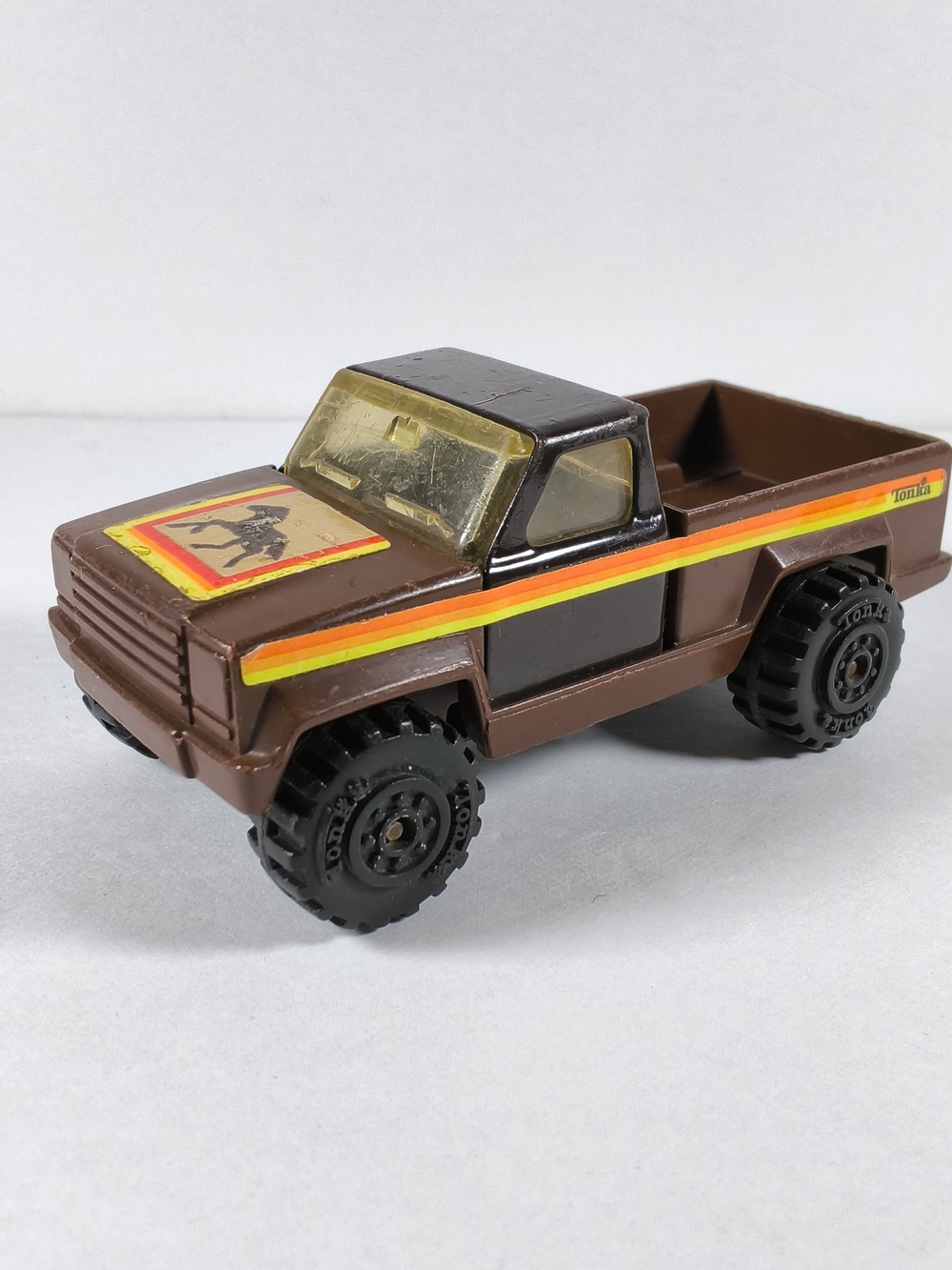 Vintage 1978 Tonka Brown Pickup Truck Horse Stallion Made in USA 136 1:50 Scale